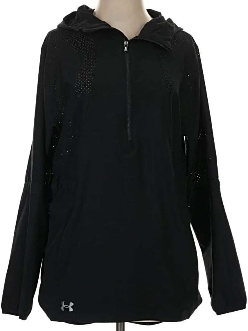 Under Armour Black Half-Zip Hooded Pullover